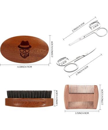 Sofmild Boar Bristle Beard Brush Set for Men - Beard Comb, Scissors, Travel Bag Included - Buy Online on SooperMarket.com