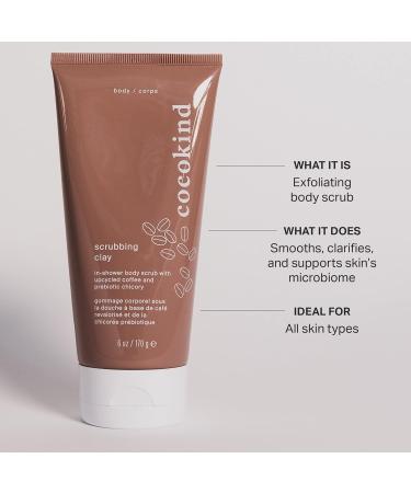Cocokind Scrubbing Clay | Exfoliating Body Scrub & Wash | Brightening Coffee Body Exfoliator | Ideal Skin Care Products for All Skin Types - Buy Online on SooperMarket.com