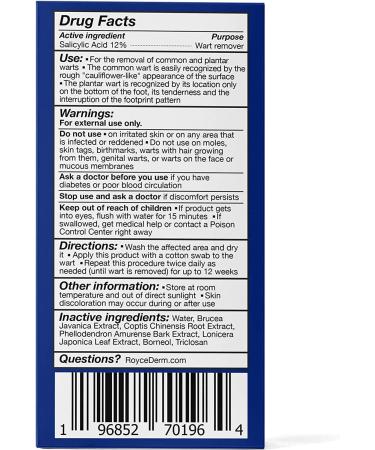 Dr. DERM Maximum Strength Wart Remover Liquid Gel - Fast-Acting Treatment for Plantar, Genital, Corn, Common, and Flat Warts - Natural and Safe Formula - 0.5 Fl Oz - Buy Online on SooperMarket.com