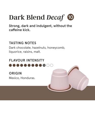 Grind Dark Decaf Pack - Home Compostable Coffee Pods from London Nespresso Original Machine Compatible Capsules - 60 count (6 boxes of 10 Coffee Pods) Dark Decaf Blend 60 count (Pack of 1) - Buy Online on SooperMarket.com