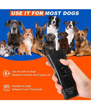 Anti Barking Device for Dogs Ultrasonic Dog Deterrent Control Sonic Bark Deterrents Stop Waterproof Mini Outdoor Deterrent Rechargeable 3 in 1 Bark Control Tool Frequency Levels Humanized and Safe - Buy Online on SooperMarket.com