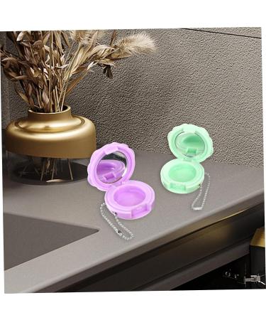 NOLITOY 4pcs Round Eye Shadow Box Eyeshadow Makeup Sample Containers Lip Balm Jar Travel Empty Mini - Buy Online on SooperMarket.com