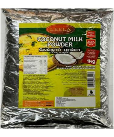 Leela Coconut Milk Powder Made With Real Coconuts No Artificial Colours And Flavours Thick And Creamy Rich In Coconut Milk 1Kg Pack Of 2 Coconut Milk Powder 1KG Pack Of 2 - Buy Online on SooperMarket.com