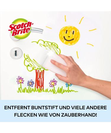 Scotch-Brite Magic Dirt Eraser - 12 Pack Cleaning Sponges for Walls Shoes & Sinks - Chemical-Free Spot Removal - Buy Online on SooperMarket.com