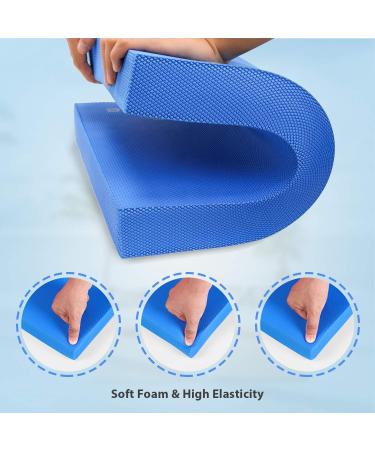 5BILLION XL Foam Balance Pad for Physical Therapy & Yoga - Non-Slip Exercise Pad for Fitness & Stability Workouts - Blue, Large Size (19.6 x 15.7 x 2.4) - Buy Online on SooperMarket.com