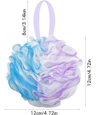 Pinsheng Extra Large Bathing Sponge | 4 Pack Soft Soap Sponge Puff with Hanging | Body Peeling & Massage Mesh-Luffa Balls - Buy Online on SooperMarket.com