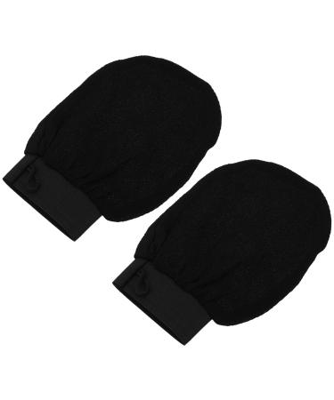 Cabilock 1 Pair massage bath gloves bath exfoliating gloves spa massage gloves body washing gloves grooming glove loofah sponge bath scrubber Shower Gloves frosted Bath ball Viscose fiber