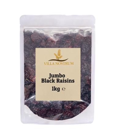 Jumbo Black Raisins 1kg by Villa Nostrum