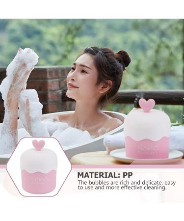 MAGICLULU Pink Facial Foam Cup - Portable Whip Bubble Maker for Cute Face Wash - Ideal Travel Facial Tool - Buy Online on SooperMarket.com