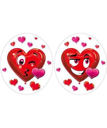 Iconikal 2-Piece Valentine's Toilet Seat Cling Decoration Set - Buy Online on SooperMarket.com