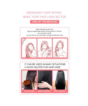 30ML 2 Bottle Hair Mask with Sakura Extract for Dry & Split Ends Repair and Moisturizing - Buy Online on SooperMarket.com