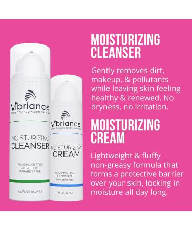 Vibriance Bundle Skincare Set - Super C Serum Moisturizing Cleanser & Cream | Complete Radiant Beauty Set for All Skin Types - Buy Online on SooperMarket.com