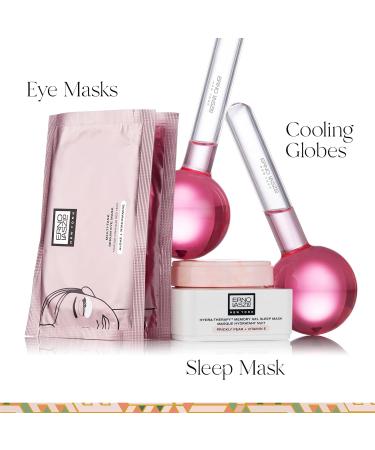 Erno Laszlo All Is Bright Set | Eye Depuffing Globes Hydrating Eye Masks & Gel Sleep Mask | Illuminate & Refresh | Reusable Gift Box for Perfect Skin - Buy Online on SooperMarket.com