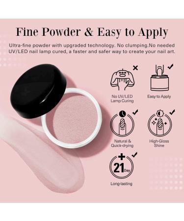 Dipping Powder Sheer Nude Collection | Natural Dry Gel Polish | Salon Quality | 0.98oz per box (HJ-ND064B-LS05) - Buy Online on SooperMarket.com
