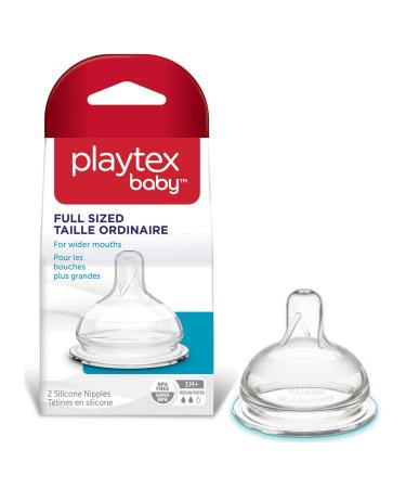 Playtex FullSized Nipple - Medium Flow - 2 Pk