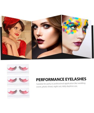 ABOOFAN 24 Pairs Halloween False Eyelashes Halloween Strip Lashes Faux Eyelashes Eye Lashes Extension for Halloween Dramatic Eyelashes Fake Eyelashes Imported Fiber 3d Prom Makeup - Buy Online on SooperMarket.com