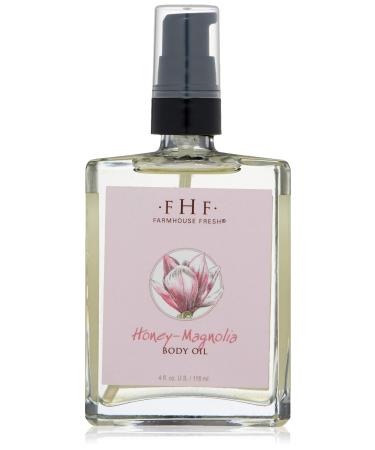 FarmHouse Fresh Honey Magnolia Body Oil  4 Fl Oz (Pack of 1)