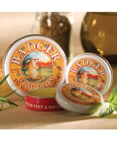 Badger Company Foot Balm - Peppermint & Tea Tree, 2 oz | Soothing Foot Care - Buy Online on SooperMarket.com