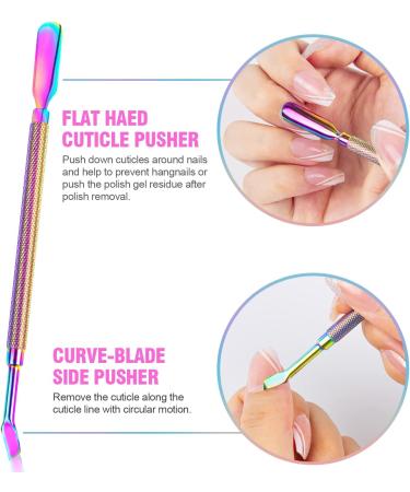 5 in 1 Acrylic Nail Clipper Kit with Glass File & Cuticle Tools - Christmas Gift Set - Professional Manicure Pedicure Tools - Colorful Design - Buy Online on SooperMarket.com