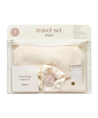 Pinch Provisions Travel Set  Travel Accessories for Long Journeys  Gift for Women  Contains Sleep Mask  Ear Plugs  Phone Stand  Cord Organizer  Silky Hair Scrunchie & More - Buy Online on SooperMarket.com