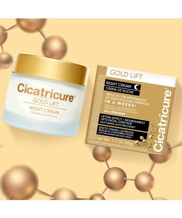 Cicatricure Gold Lift Night Cream - Hydrating Anti Aging Moisturizer with Gold & Minerals for Face Contour Tightening - 1.7 oz - Buy Online on SooperMarket.com