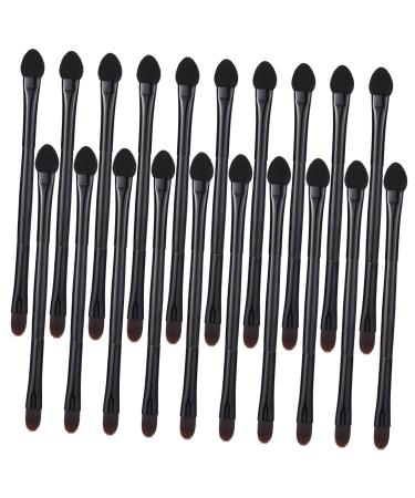 NOLITOY 20pcs Double Eye Shadow Makeup Cosmetic Brush Miss Major