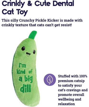 Petstages Crunchy Pickle Kicker Cat Toy - Dental and Catnip Infused - Buy Online on SooperMarket.com