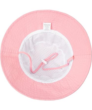 HSYZZY Baby Sun Hat | UPF 50+ Smile Face Bucket Hat for Toddler | Adjustable Cap, 9-18 Months, Pink - Buy Online on SooperMarket.com