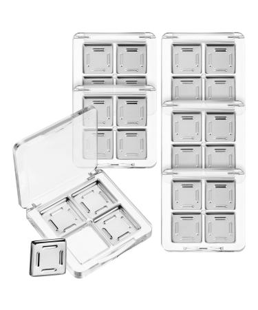 Baluue 6 Pcs Empty Eyeshadow Palette Makeup Palettes Plastic Empty Makeup Containers