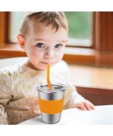 6 Pack Kids Stainless Steel Tumblers with Lids & Straws - 12oz Spill Proof Cups | BPA-Free, Unbreakable & Reusable | for Toddlers, Children, Adults - Ideal for Outdoor Use - Buy Online on SooperMarket.com