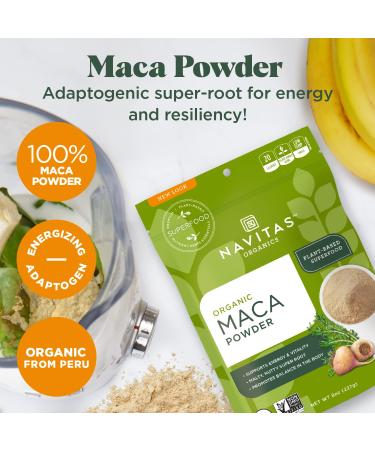 Navitas Organics Maca Powder 8 oz - Organic, Non-GMO, Gluten-Free | 45 Servings - Buy Online on SooperMarket.com