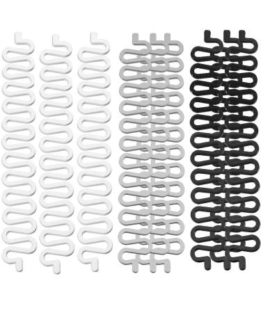 SRTYZ 9PCS Lubrication Hair Hair Styling Clip Fashion French Braided tool for women's hair French braids Hairstyle Aid to Hairstyling - Black/White/Gray