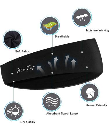 Premium Anti-Slip Sports Headbands for Men & Women - 2 Pack Sweatbands for Jogging Running Hiking & Cycling - Buy Online on SooperMarket.com