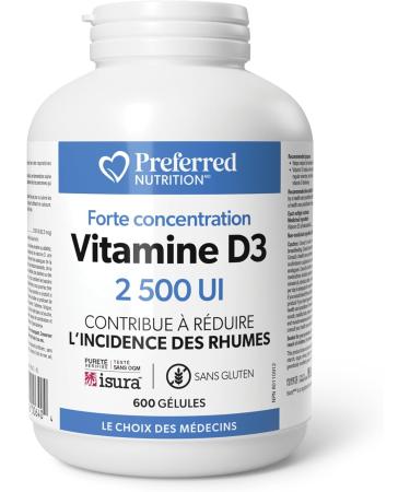 Preferred Nutrition Vitamin D3 2500 IU 600 softgels - Buy Online on SooperMarket.com