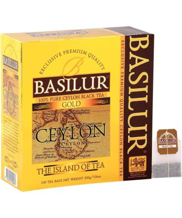 Basilur Island of Tea Gold Black Tea 100 Teabags of 2 g - Buy Online on SooperMarket.com