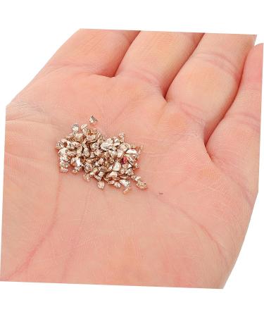 PLAFOPE 1 Nail Gravel Accessories for Nail Accessories Crushed Decor for Nail Art Diamond Drawing Charms Irregular Nail Charms Nail Art Supplies Nail Art Decors Glass 20.00X12.00X2.00CM Golden - Buy Online on SooperMarket.com