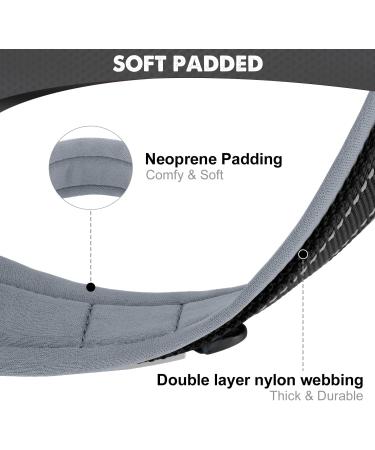 Joytale Softly Padded Neoprene Dog Collar for Small Dogs - Reflective Nylon Wide Collar - Black (1 Pack) - Buy Online on SooperMarket.com