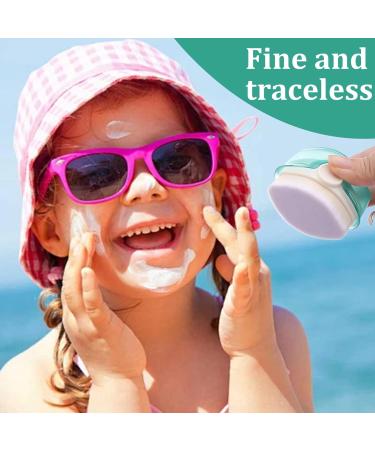 2pcs Sunscreen Applicator for Kids Sunscreen Lotion Applicator Set with Protective Cap Fast Brush Liquid Cream Powder sunblock applicator for kids - Buy Online on SooperMarket.com