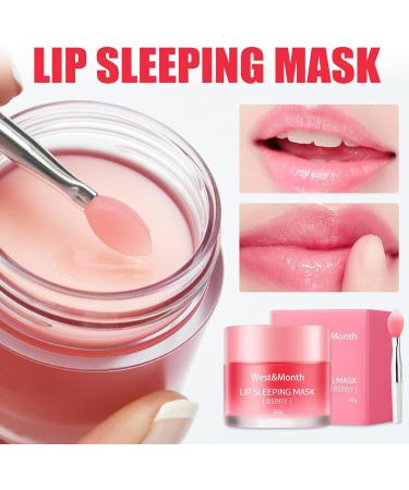 Lip Mask - Lip Sleeping Mask - Lip Sleep Mask Overnight Lip Skincare Lip Oils - Lip Moisturiser for Dry Chapped Peeling Cracked Lips Fades Lip Lines Lip Balm for Moisture Lip Care - Buy Online on SooperMarket.com