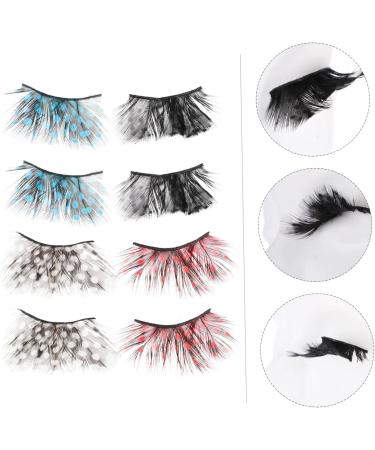 ABOOFAN 8 Pairs Fake Eyelashes Layered Fake Lashes Long Halloween Eyelashes Eyeliner Strip Sticker False Eyelash Halloween Costumes Halloween Party Fake Eyelash 3d Fluffy Cosmetic - Buy Online on SooperMarket.com