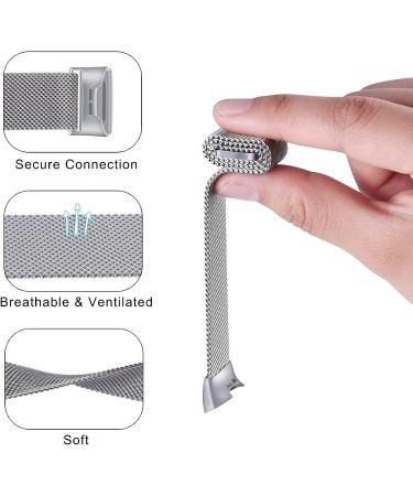 VANCLE Stainless Steel Mesh Band for Fitbit Charge 4/3 - Adjustable Magnet Clasp, Breathable Wristband for Men and Women (Silver, Small) - Buy Online on SooperMarket.com