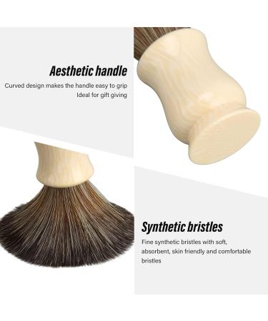 Portable Synthetic Beard Brush with Resin Handle - Effective Beard Cleaning & Shaving Removal Tool for Neck Care - Buy Online on SooperMarket.com