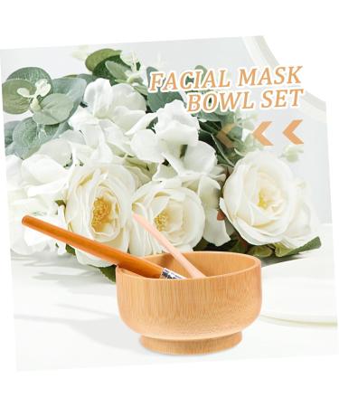 Beavorty Wooden Mask Bowl Set - Beauty Mixing Bowl & DIY Facial Mask Tools for Estheticians | Ideal for Clay & Mud Masks - Buy Online on SooperMarket.com