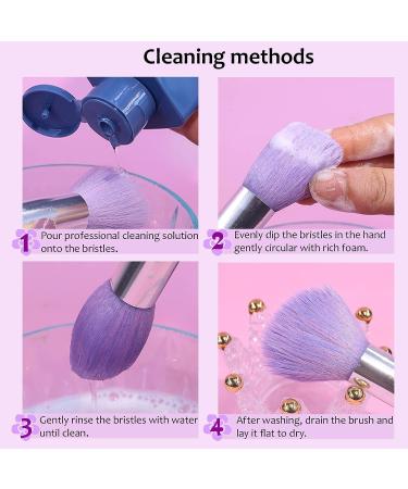 BEAKEY Travel Makeup Brushes 12pcs Brush Set - Premium Synthetic Foundation & Contour Brushes for Concealer, Eyeshadow & Blush - Fashionable Purple Makeup Tools - Buy Online on SooperMarket.com