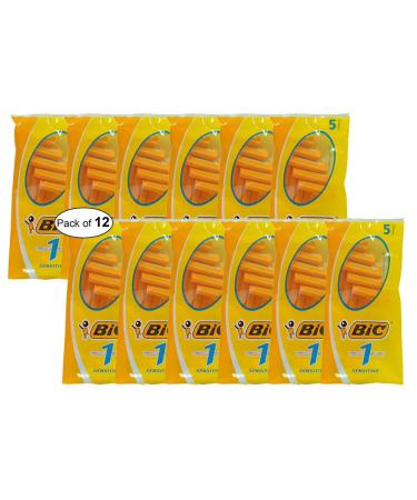 BIC Disposable Razor (5 PACK) (Pack of 12)