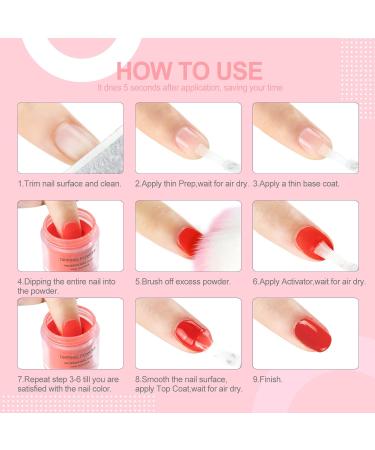 COSCELIA Dip Powder Set - 6 Premium Colors (Yellow Red Silver Gold) - 10g Each - Perfect for Professional Nail Art | Fast International Shipping - Buy Online on SooperMarket.com