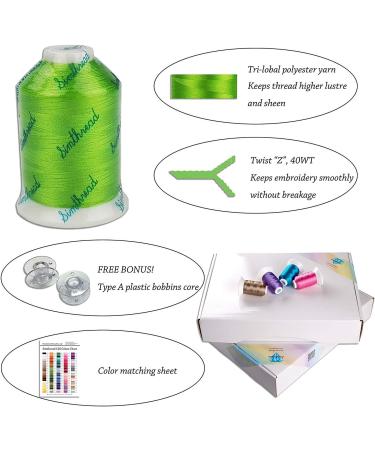 Simthread 120 Colors Polyester Embroidery Thread Kit - 550Y - Similar to Madeira & Robinson-Anton - 40 Weight for Home Sewing - Buy Online on SooperMarket.com