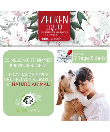 Nature Animal 2x Tick Protection Liquid for Dogs & Cats - Fast-Acting Natural Tick Defense - 2 Pack - Buy Online on SooperMarket.com