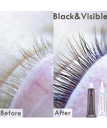 Lash & Brow Tint Kit - DIY Eyelash & Eyebrow Dye Set for 6 weeks of Voluminous Black Stained Mascara Look - Buy Online on SooperMarket.com