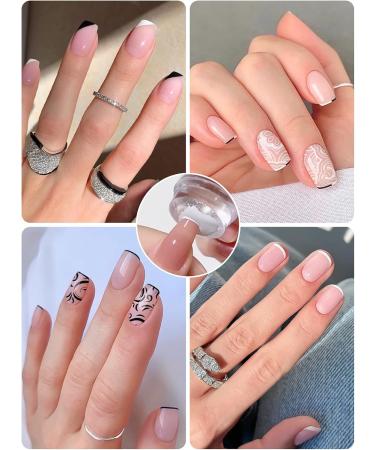 3 Pcs Jelly Nail Art Stamper Set with Double Head Silicone Stampers - Transparent Green Red Soft Nail Stamping Kit for Manicure Tools - Buy Online on SooperMarket.com